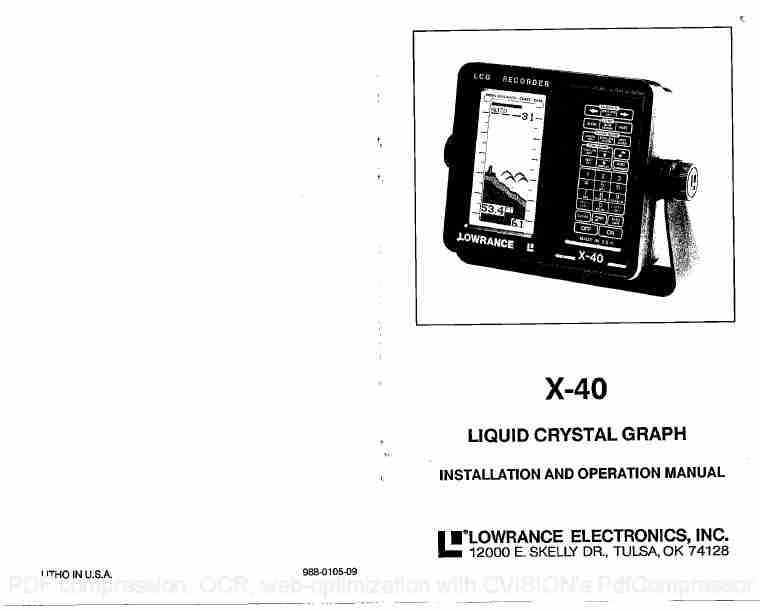 Lowrance electronic SONAR X-40-page_pdf